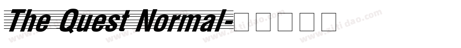 The Quest Normal字体转换